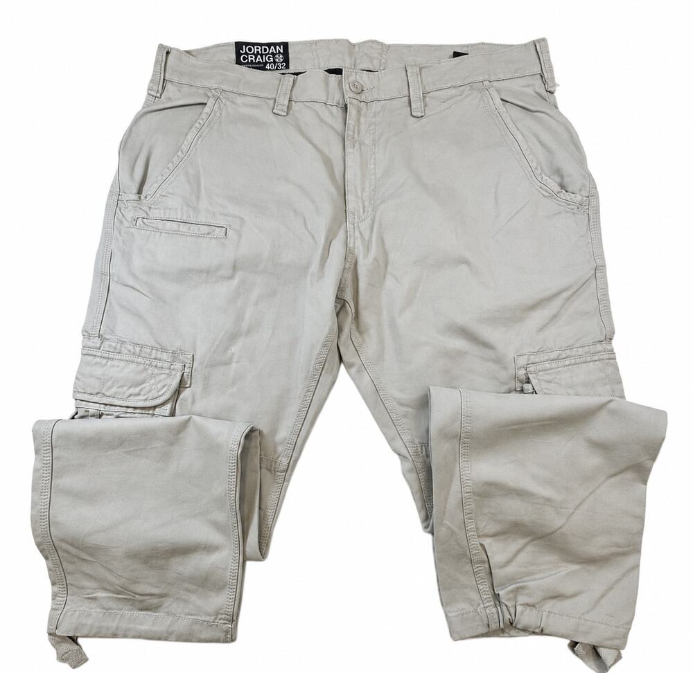 Jordan Craig Xavier OG Cargo Pants Men’s 40x32 Cement Gray Cotton Utility